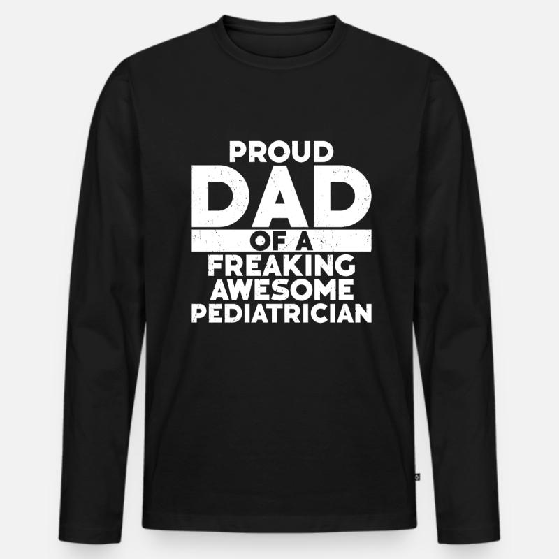 Kinderkrankenschwester - Männer Premium Bio Langarmshirt - Schwarz