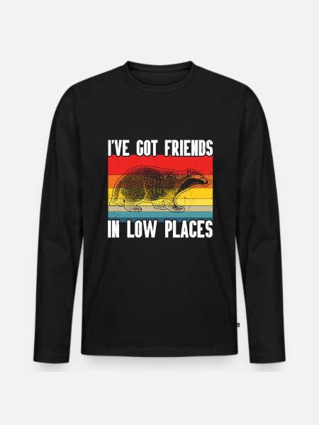 Ratel - T-shirt manches longues Premium bio Homme - noir