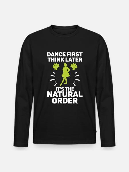 Danse irlandaise Danse Saint-Patrick - T-shirt manches longues Premium bio Homme - noir