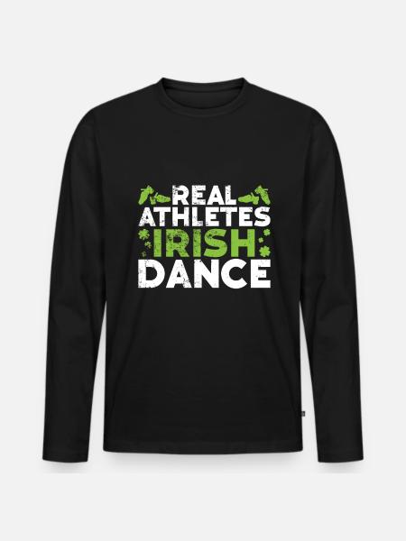 Irish Dance St. Patrick's Dance - Men's Premium Organic Long Sleeve Shirt - black