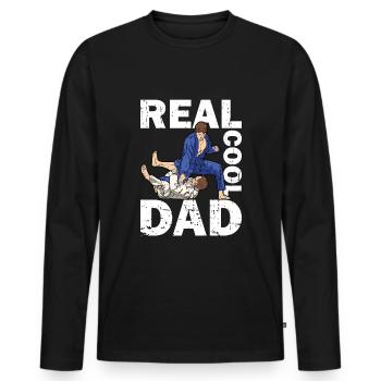 Jiu Jitsu Dad Gi Jiu - Männer Premium Bio Langarmshirt - Schwarz - Vorne - Nico (187cm)