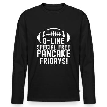 Lineman Football Player Offensive Defensive - Männer Premium Bio Langarmshirt - Schwarz - Vorne - Nico (187cm)