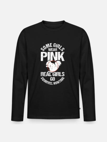 Squirrel hunting - Men's Premium Organic Long Sleeve Shirt - black