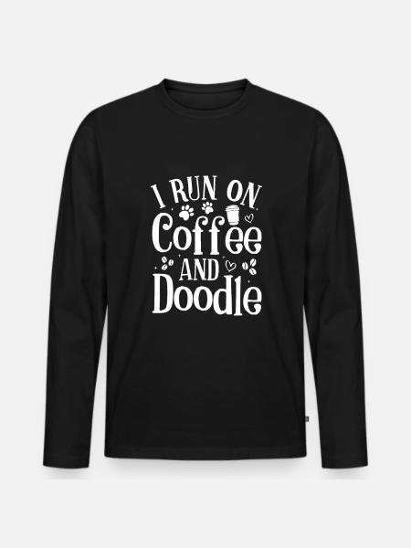 Golden Doodle Dog Lovers - Men's Premium Organic Long Sleeve Shirt - black