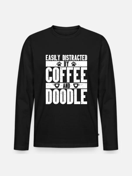 Golden Doodle Dog Lovers - Men's Premium Organic Long Sleeve Shirt - black