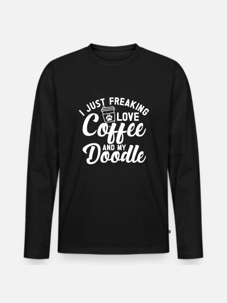 Golden Doodle Dog Lovers - Men's Premium Organic Long Sleeve Shirt - black