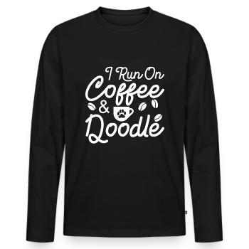 Golden Doodle Dog Lovers - T-shirt manches longues Premium bio Homme - noir - Devant - Nico (187cm)