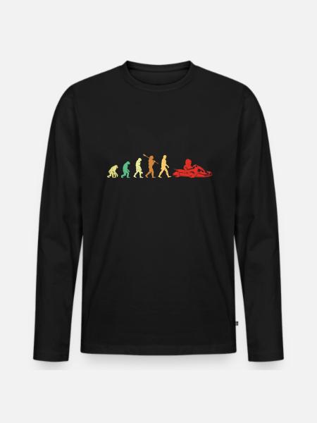 Go karting - Men's Premium Organic Long Sleeve Shirt - black