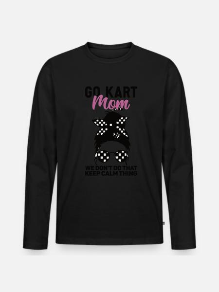 Go karting - Men's Premium Organic Long Sleeve Shirt - black