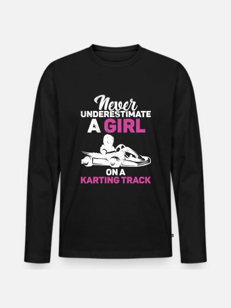 Go karting - Men's Premium Organic Long Sleeve Shirt - black