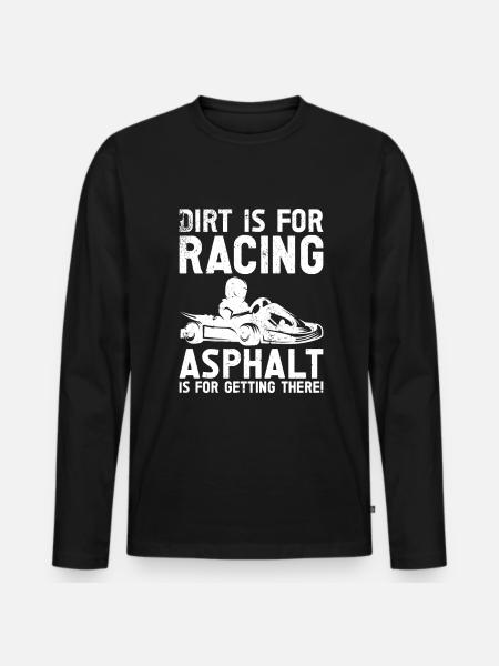 Go karting - Men's Premium Organic Long Sleeve Shirt - black