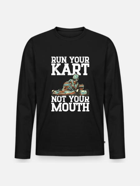Go karting - Men's Premium Organic Long Sleeve Shirt - black
