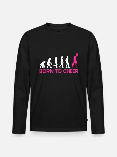 Cheerleader - Men's Premium Organic Long Sleeve Shirt - black
