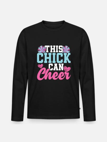 Cheerleader - Men's Premium Organic Long Sleeve Shirt - black