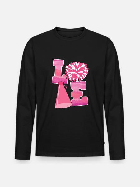 Cheerleader - T-shirt manches longues Premium bio Homme - noir