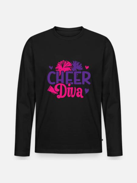 Cheerleader - Men's Premium Organic Long Sleeve Shirt - black