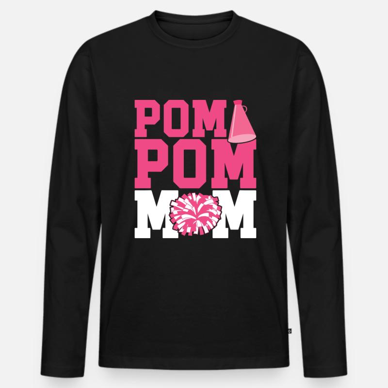 Cheerleader - Männer Premium Bio Langarmshirt - Schwarz