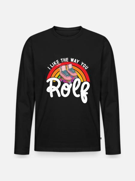 Roller skates - Men's Premium Organic Long Sleeve Shirt - black