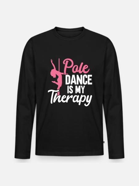 Pole Dance - T-shirt manches longues Premium bio Homme - noir