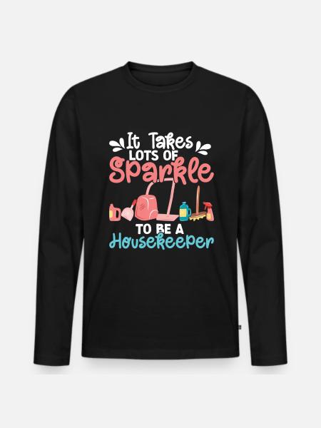 Household - Men's Premium Organic Long Sleeve Shirt - black