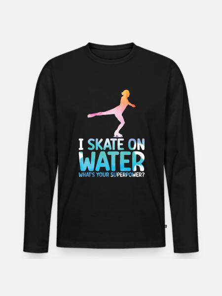 Patinage - T-shirt manches longues Premium bio Homme - noir