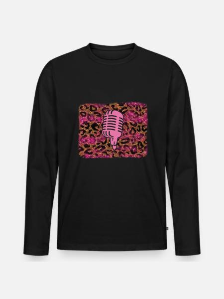 Sing - Men's Premium Organic Long Sleeve Shirt - black