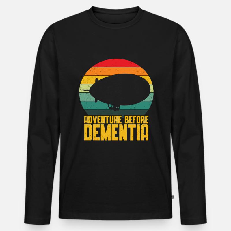 Zeppelin - Männer Premium Bio Langarmshirt - Schwarz