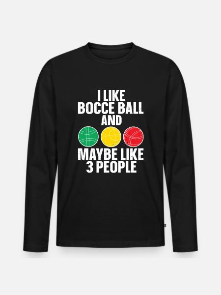 Bocce - Men's Premium Organic Long Sleeve Shirt - black
