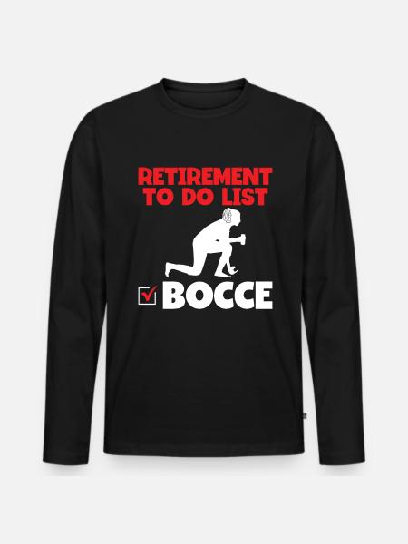 Bocce - Men's Premium Organic Long Sleeve Shirt - black