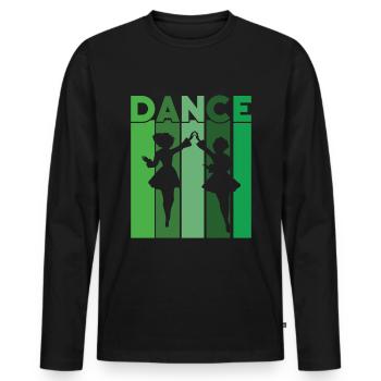 Irish Dance - Men's Premium Organic Long Sleeve Shirt - black - Front - Nico (187cm)