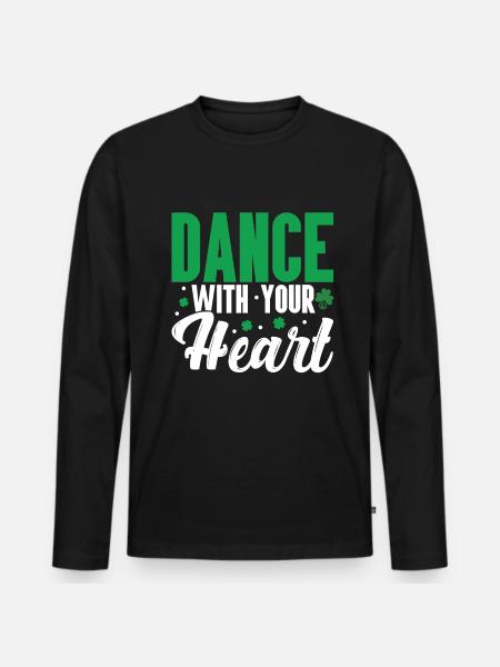 Irish Dance - Men's Premium Organic Long Sleeve Shirt - black