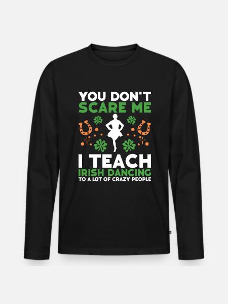 Irish Dance - Men's Premium Organic Long Sleeve Shirt - black