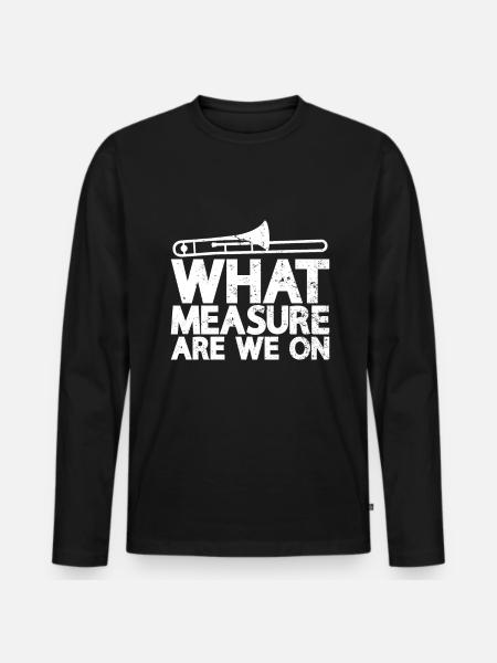Trombone - T-shirt manches longues Premium bio Homme - noir