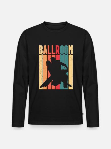 Sala da ballo - Maglia a manica lunga ecologica premium da uomo - nero