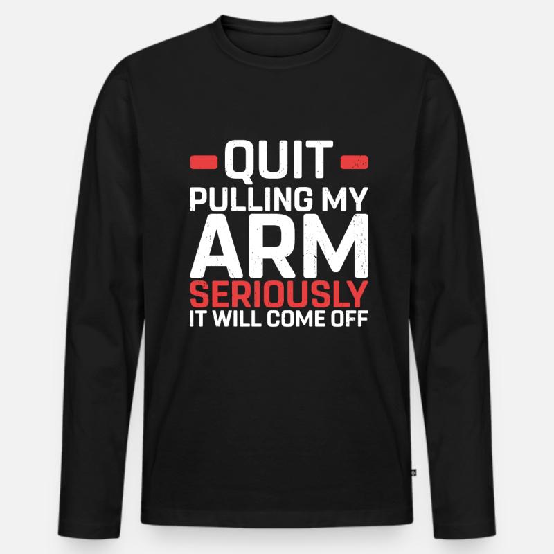 Amputation - Männer Premium Bio Langarmshirt - Schwarz