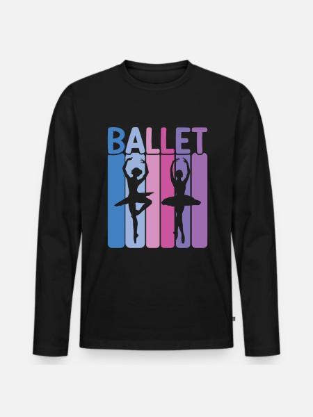Ballet - Men's Premium Organic Long Sleeve Shirt - black