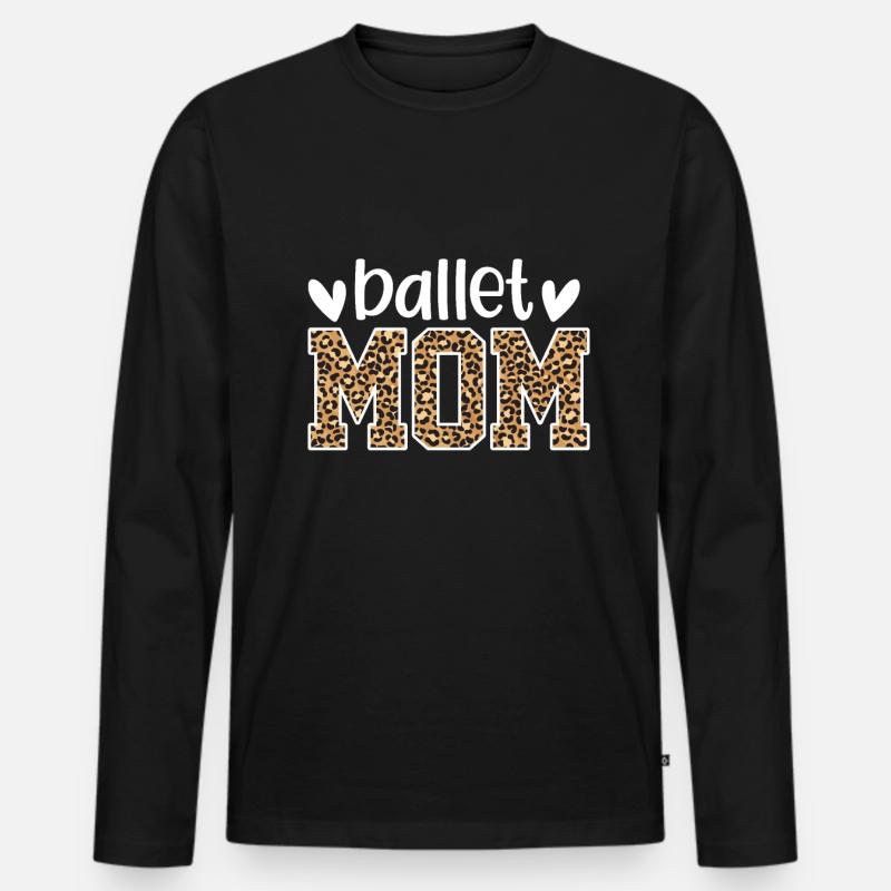 Ballett - Männer Premium Bio Langarmshirt - Schwarz