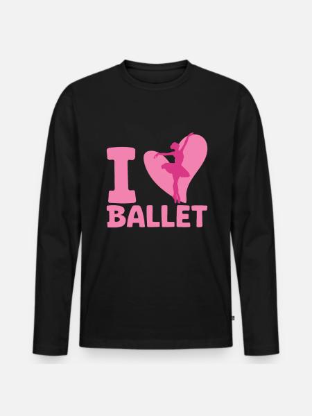 Ballet - T-shirt manches longues Premium bio Homme - noir