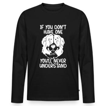Berner - Männer Premium Bio Langarmshirt - Schwarz - Vorne - Nico (187cm)