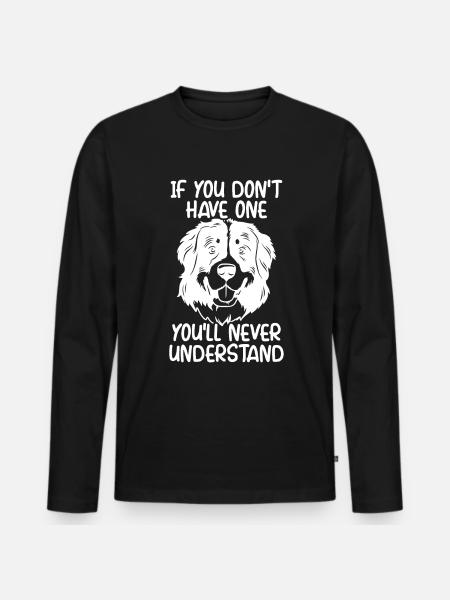 Bernese - Men's Premium Organic Long Sleeve Shirt - black