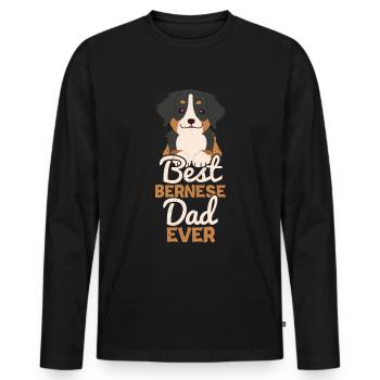 Berner - Männer Premium Bio Langarmshirt - Schwarz - Vorne - Nico (187cm)