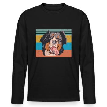 Berner - Männer Premium Bio Langarmshirt - Schwarz - Vorne - Nico (187cm)