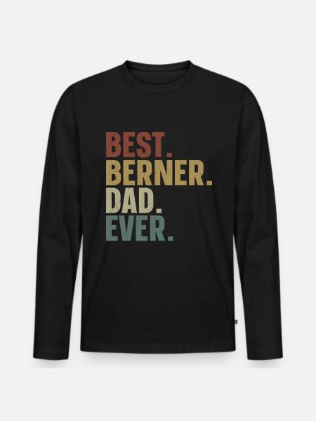 Bernois - T-shirt manches longues Premium bio Homme - noir