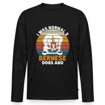 Berner - Männer Premium Bio Langarmshirt - Schwarz - Vorne - Nico (187cm)