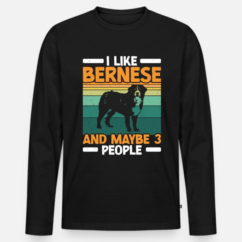 Berner - Männer Premium Bio Langarmshirt - Schwarz