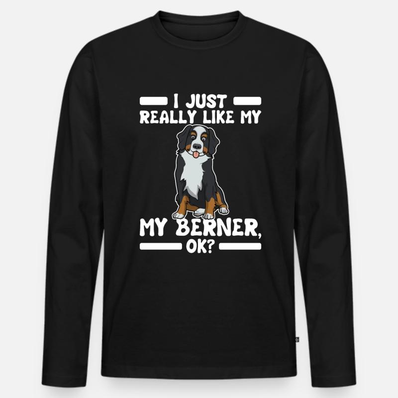 Berner - Männer Premium Bio Langarmshirt - Schwarz