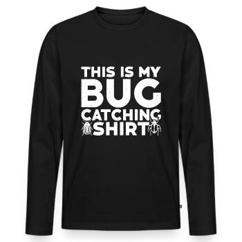 Insecte - T-shirt manches longues Premium bio Homme - noir - Devant - Nico (187cm)
