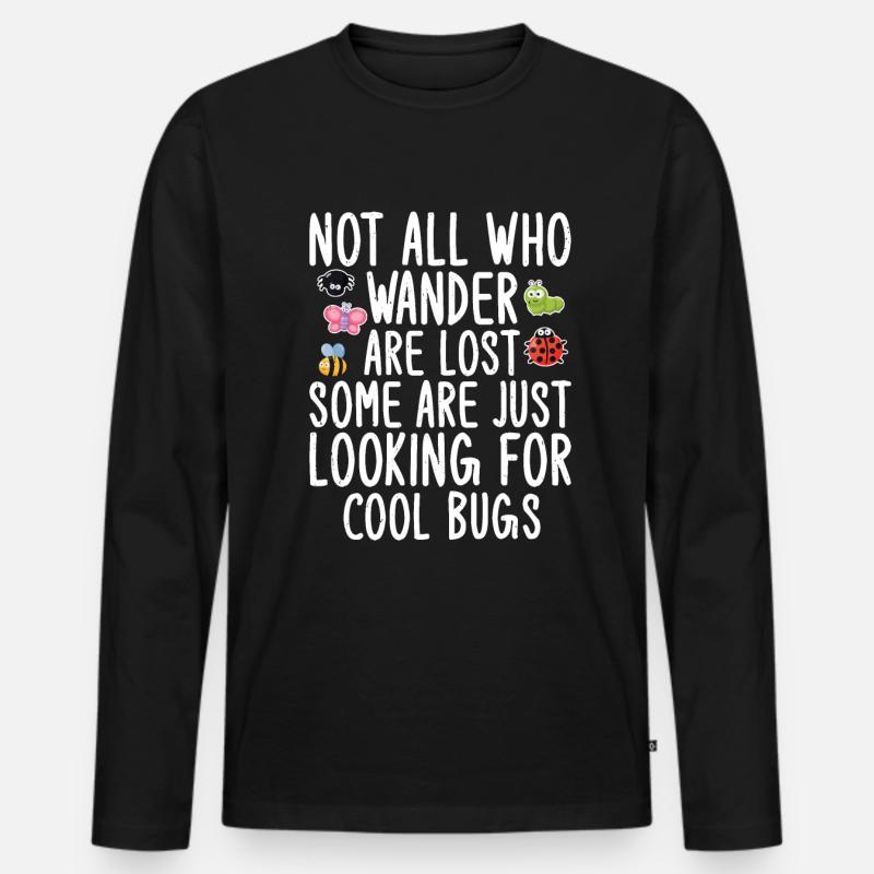 Insekt - Männer Premium Bio Langarmshirt - Schwarz