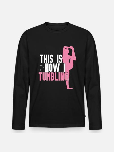 Stumble - Men's Premium Organic Long Sleeve Shirt - black