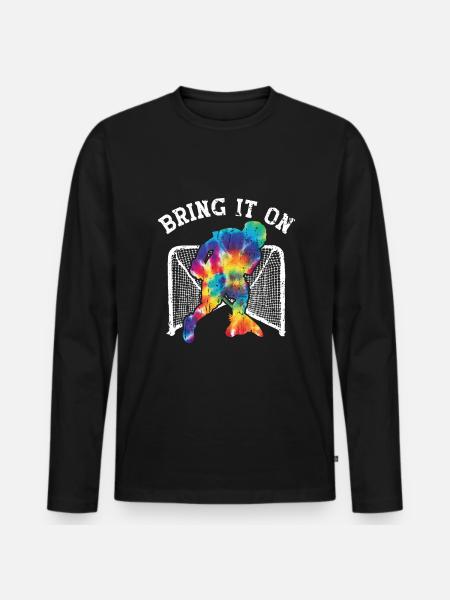 Lacrosse Goalkeeper Lacrosse Player - Men's Premium Organic Long Sleeve Shirt - black